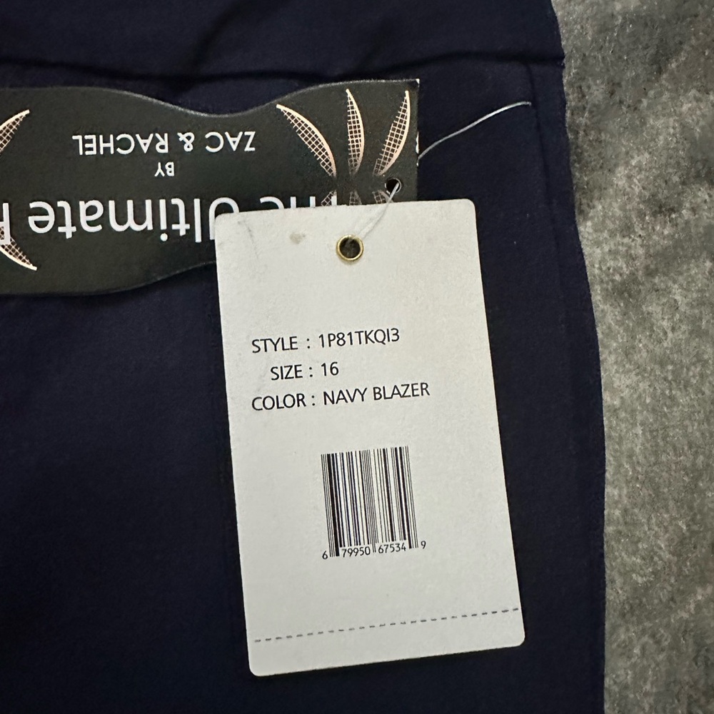 Zac & Rachel navy blue women’s pants - Picture 3 of 4